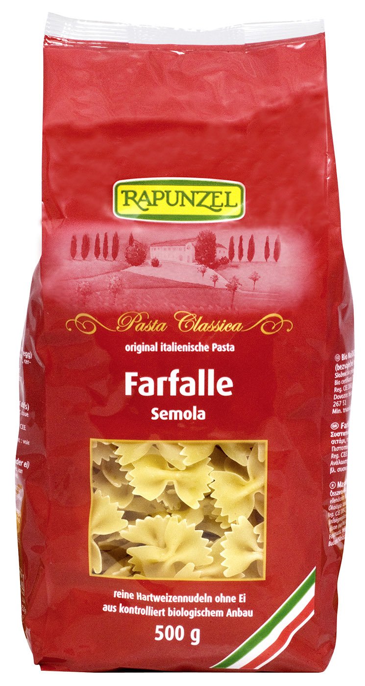rapunzel *farfalle semola (1 x 500 g) 1 x 500 gr